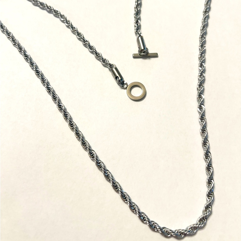 Rope chain 24 inches with t-bar